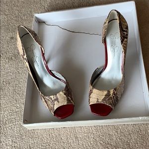 Jessica Simpson snake skin